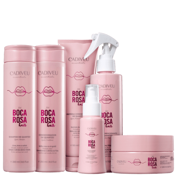 Kit Cadiveu Professional Boca Rosa Hair Quartzo Full (6 Produtos)